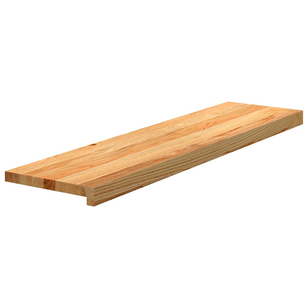 vidaXL Stopnie schodowe, 12 szt. brązowe 100x25x2cm lite drewno dębowe