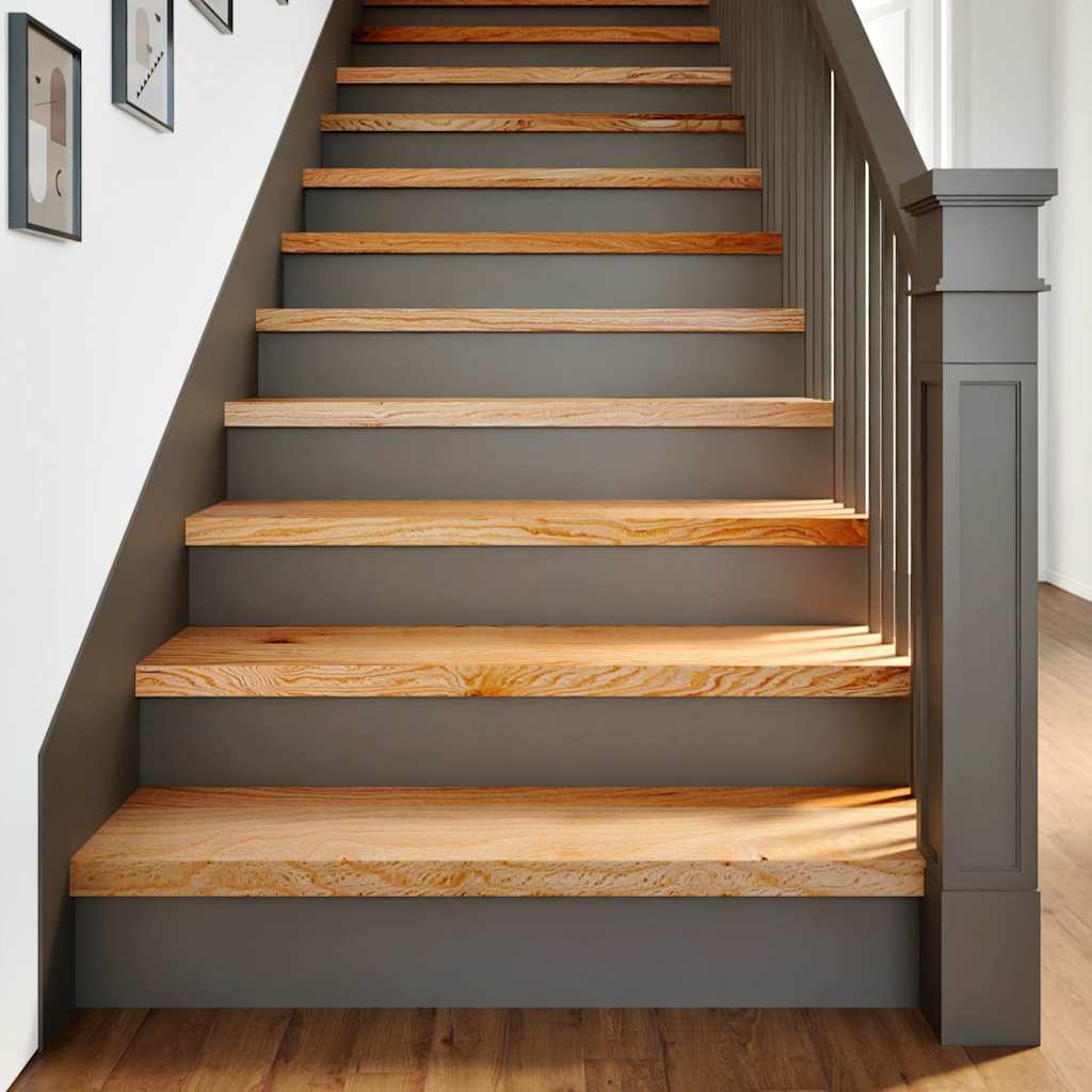 vidaXL Stopnie schodowe, 12 szt. brązowe 100x30x2cm lite drewno dębowe