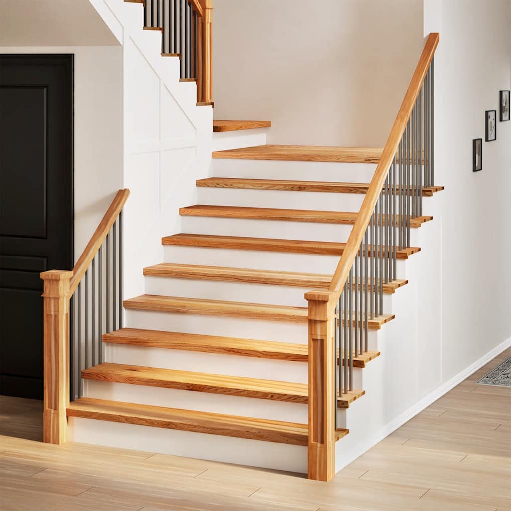 vidaXL Stopnie schodowe, 16 szt. brązowe 110x25x2cm lite drewno dębowe