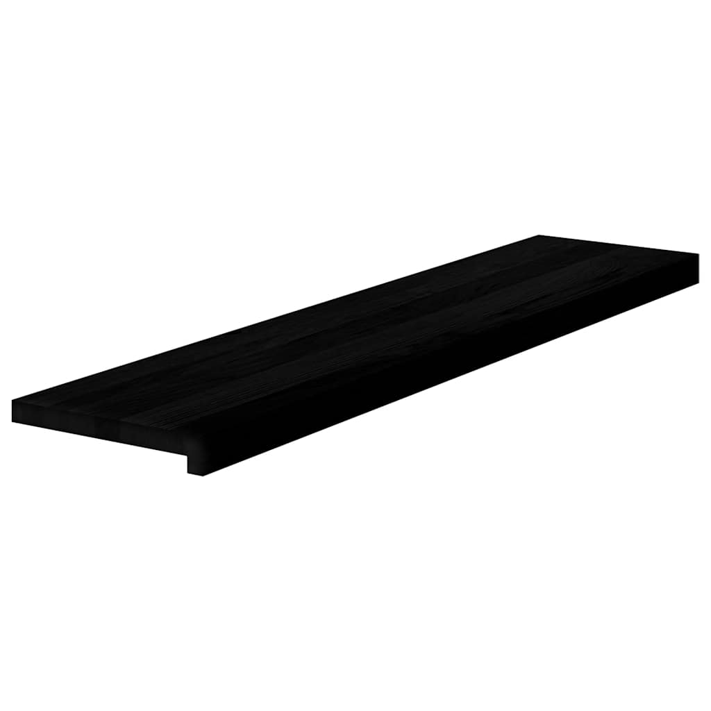 vidaXL Stopnie schodowe, 8 szt. brązowoczarne 110x30x2 cm lite drewno dębowe