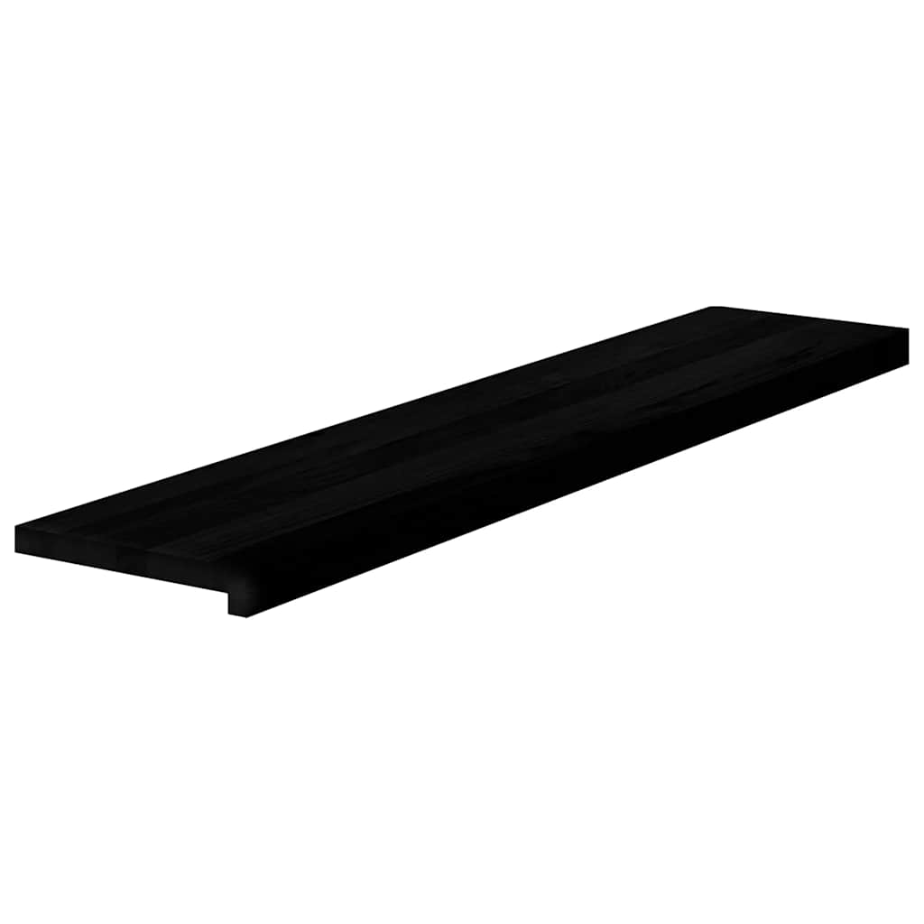 vidaXL Stopnie schodowe, 8 szt. brązowoczarne 120x30x2 cm lite drewno dębowe