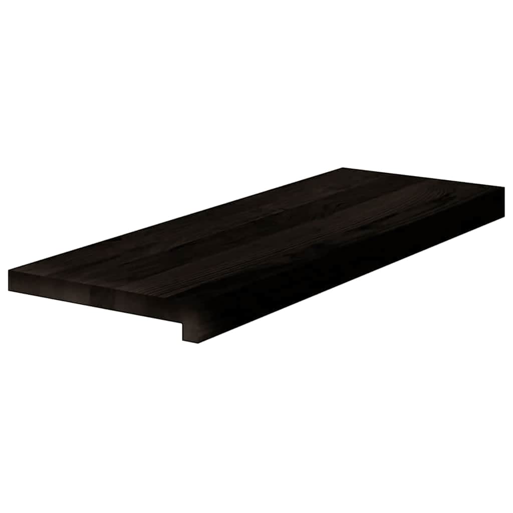 vidaXL Stopnie schodowe 12 szt. brązowoczarne 70x25x2 cm lite drewno dębowe