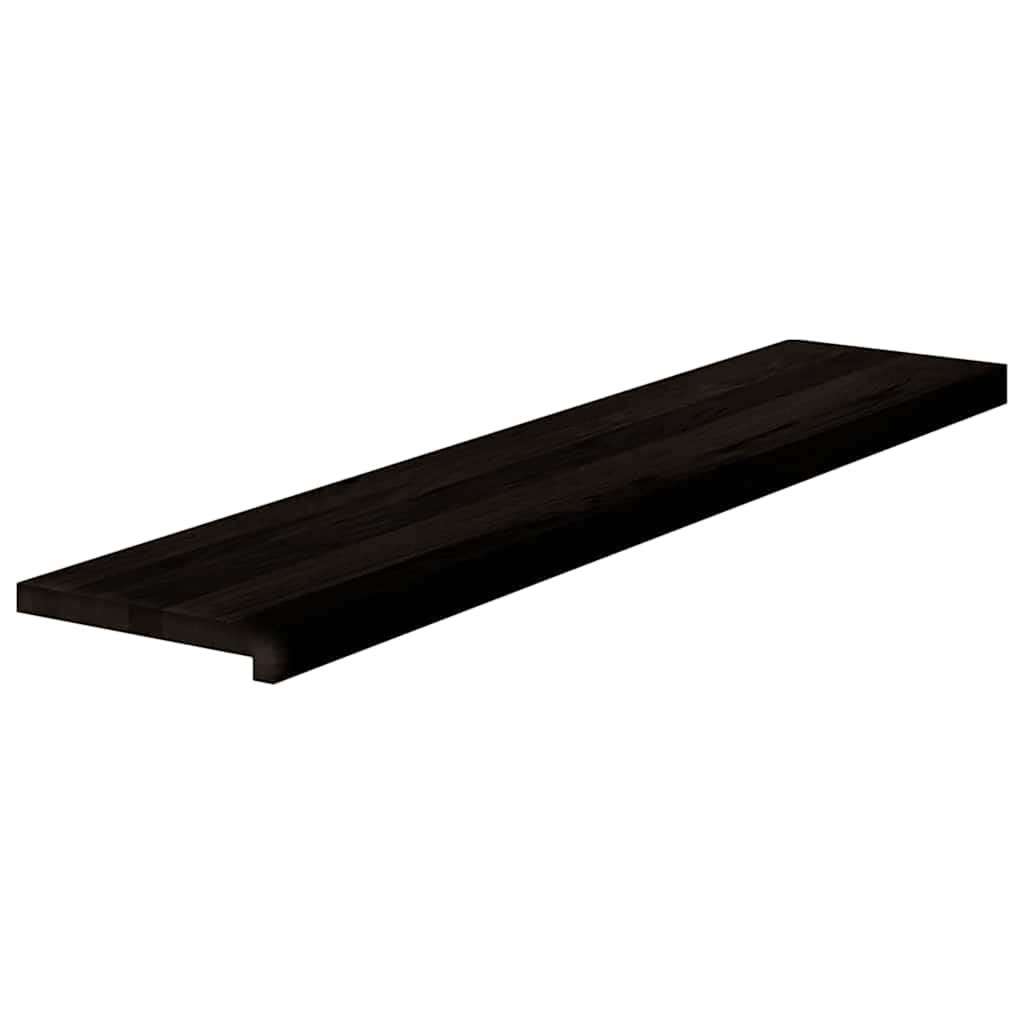 vidaXL Stopnie schodowe 12 szt. brązowoczarne 120x25x2 cm lite drewno dębowe