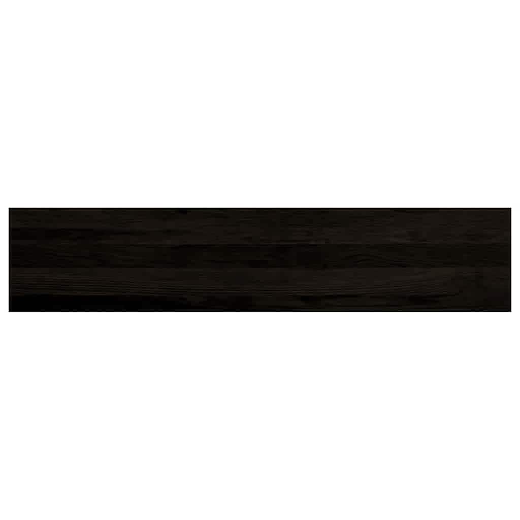 vidaXL Stopnie schodowe 12 szt. brązowoczarne 120x25x2 cm lite drewno dębowe