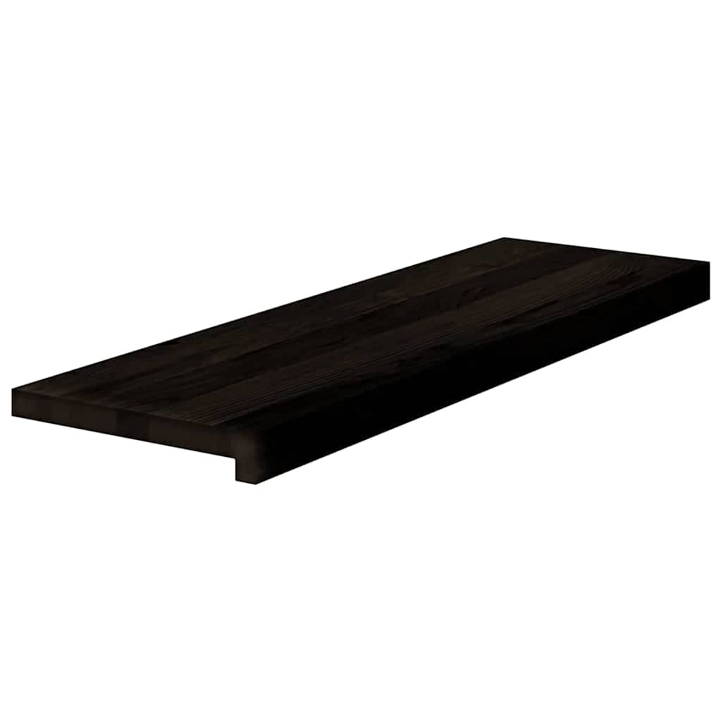 vidaXL Stopnie schodowe 12 szt. brązowoczarne 80x30x2 cm lite drewno dębowe