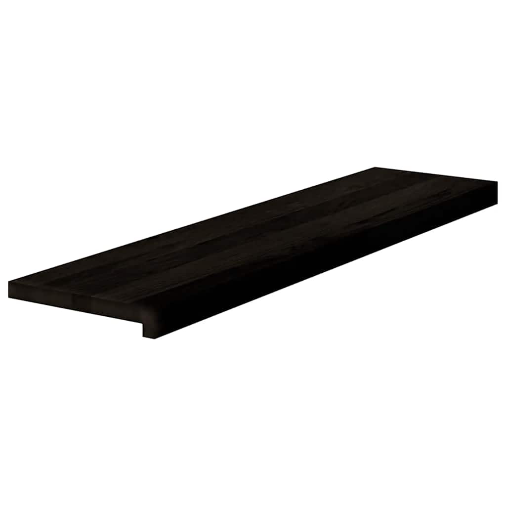 vidaXL Stopnie schodowe 12 szt. brązowoczarne 100x30x2 cm lite drewno dębowe