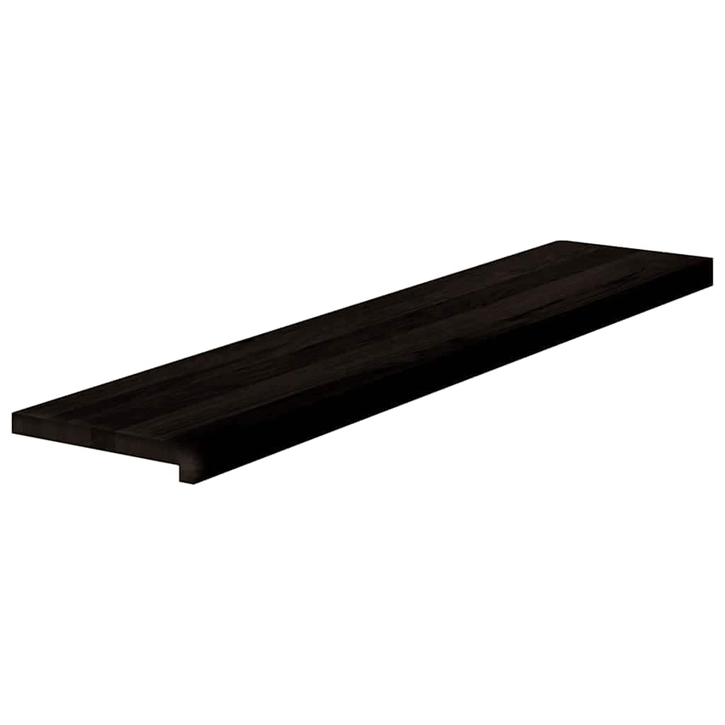 vidaXL Stopnie schodowe 12 szt. brązowoczarne 120x30x2 cm lite drewno dębowe