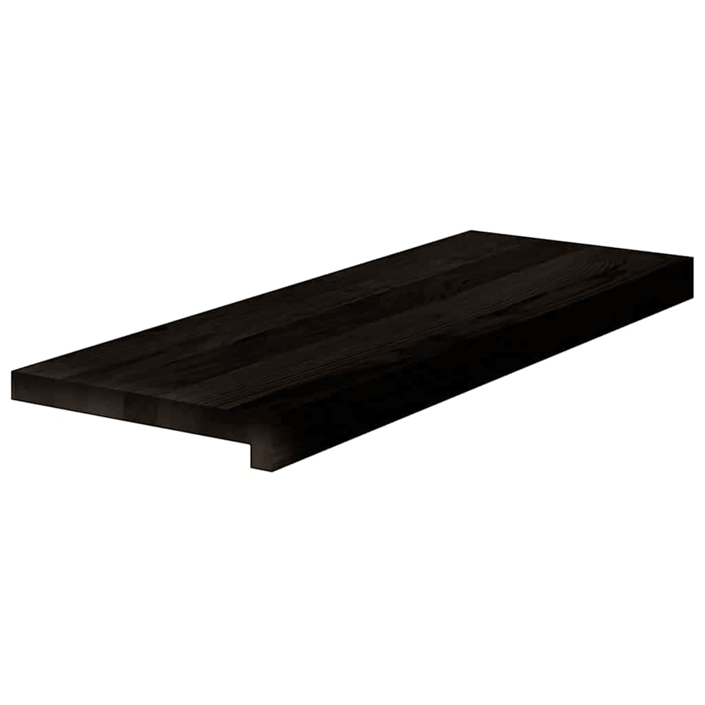 vidaXL Stopnie schodowe 16 szt. brązowoczarne 70x25x2 cm lite drewno dębowe