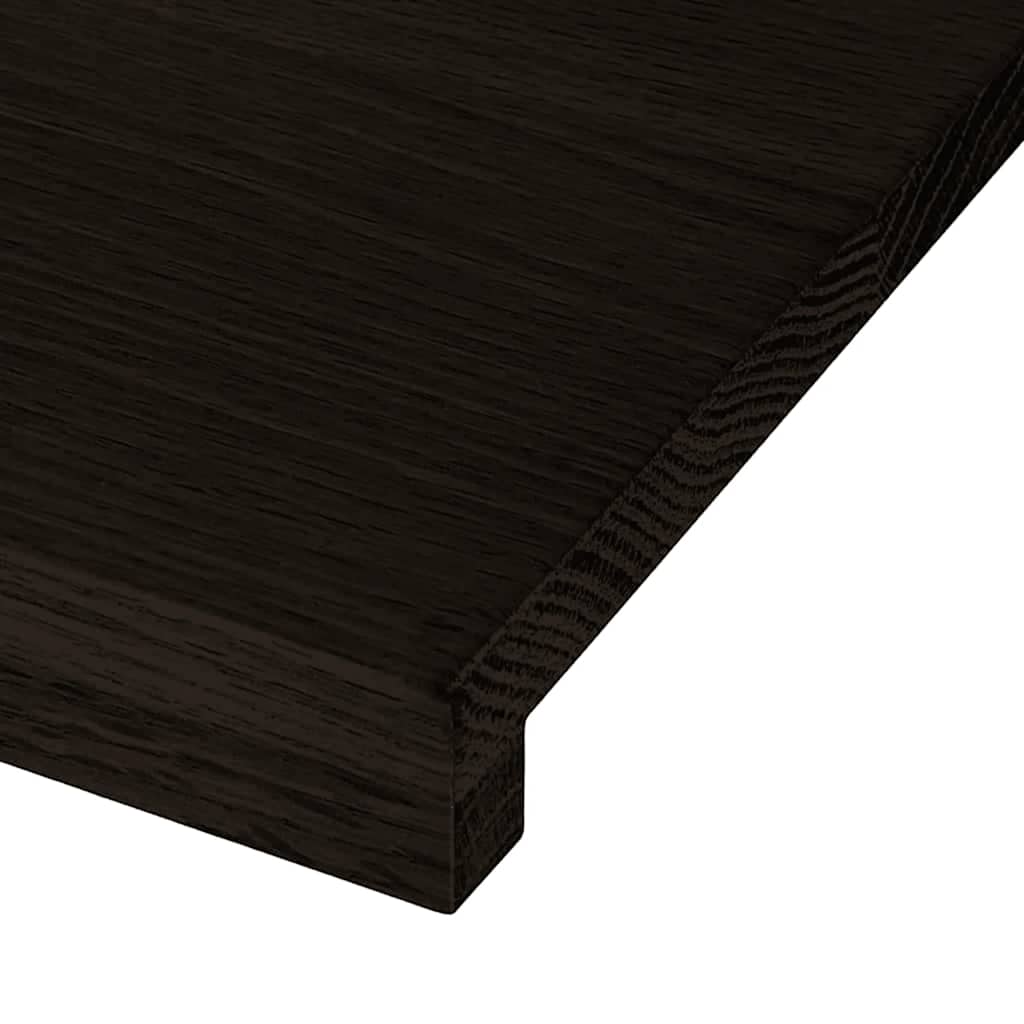 vidaXL Stopnie schodowe 16 szt. brązowoczarne 70x25x2 cm lite drewno dębowe