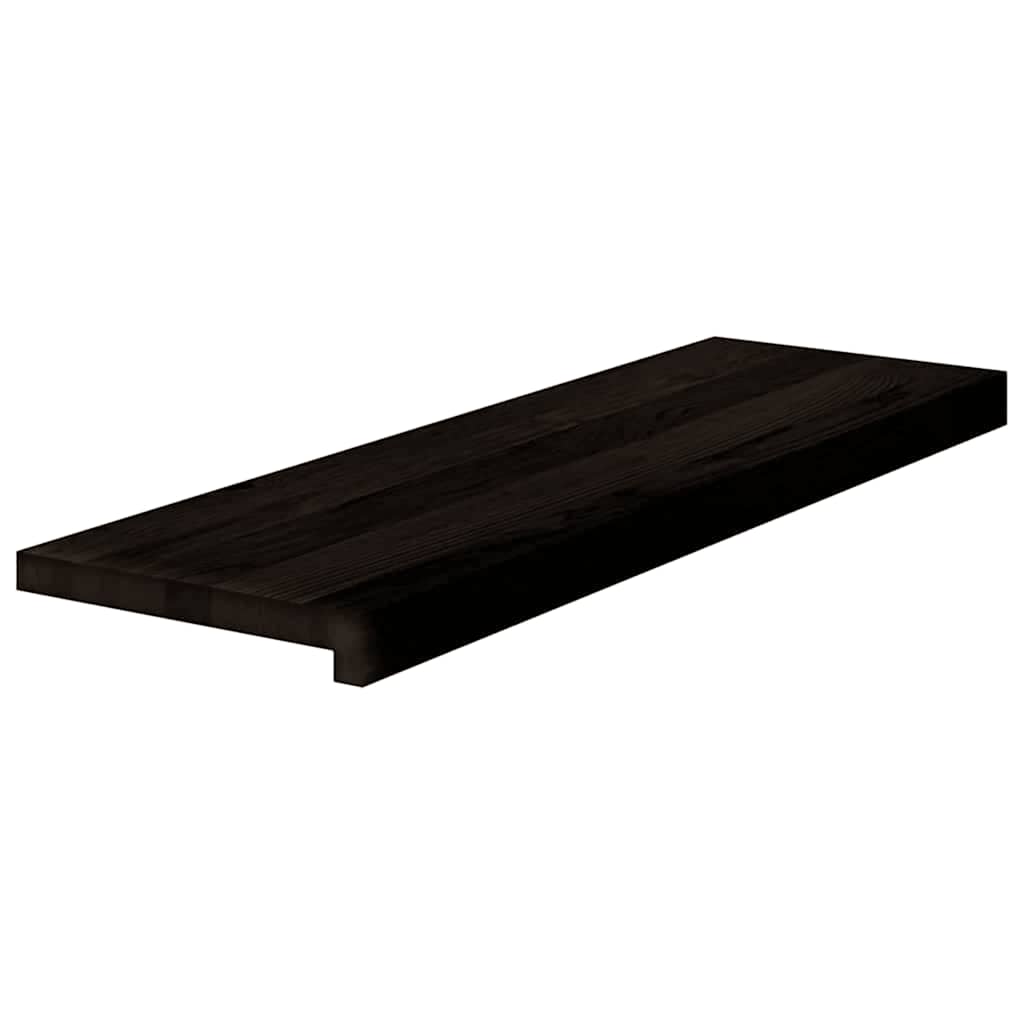 vidaXL Stopnie schodowe 16 szt. brązowoczarne 80x25x2 cm lite drewno dębowe