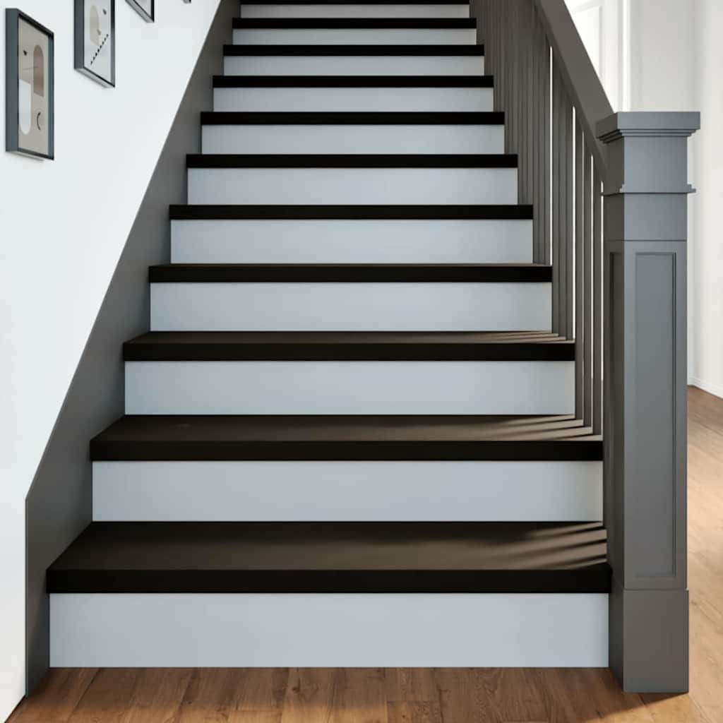 vidaXL Stopnie schodowe 16 szt. brązowoczarne 90x25x2 cm lite drewno dębowe