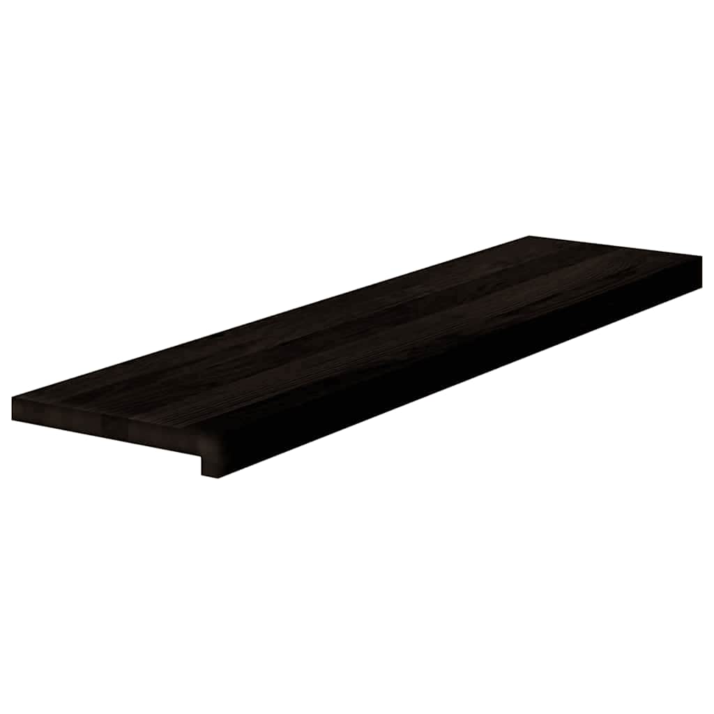 vidaXL Stopnie schodowe 16 szt. brązowoczarne 100x25x2 cm lite drewno dębowe