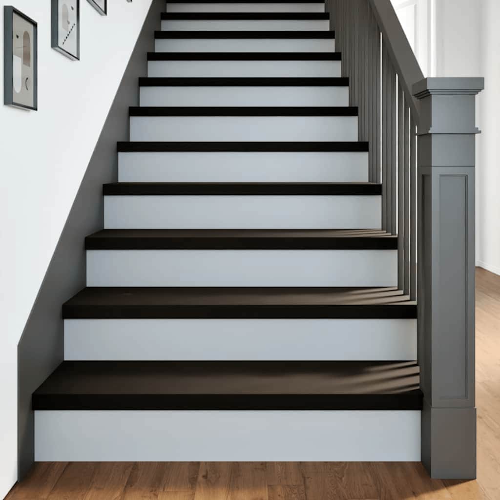 vidaXL Stopnie schodowe 16 szt. brązowoczarne 90x30x2 cm lite drewno dębowe
