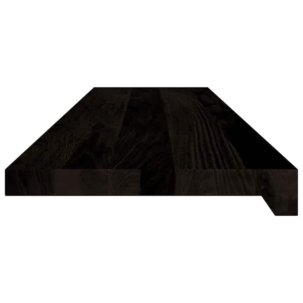 vidaXL Stopnie schodowe 16 szt. brązowoczarne 100x30x2 cm lite drewno dębowe