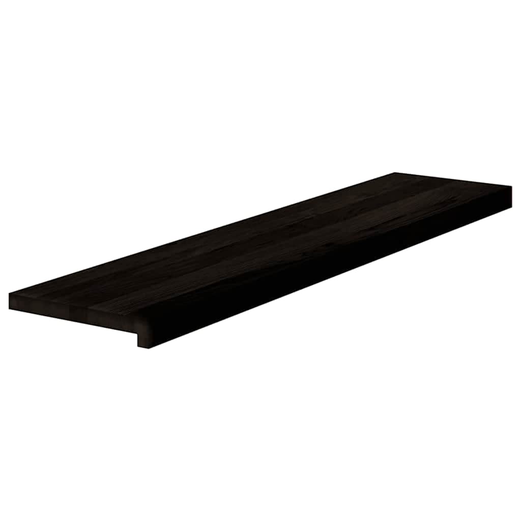vidaXL Stopnie schodowe 16 szt. brązowoczarne 110x30x2 cm lite drewno dębowe