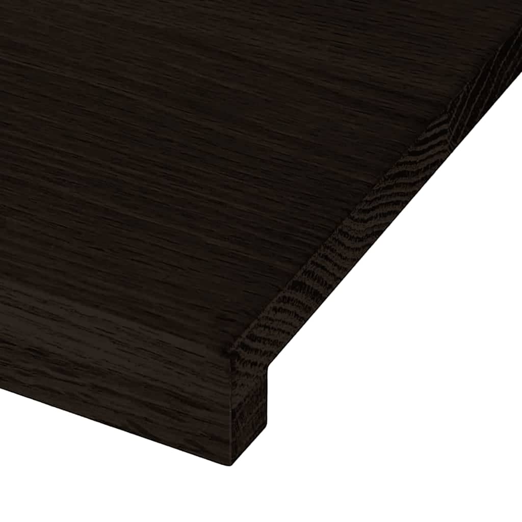 vidaXL Stopnie schodowe 16 szt. brązowoczarne 110x30x2 cm lite drewno dębowe
