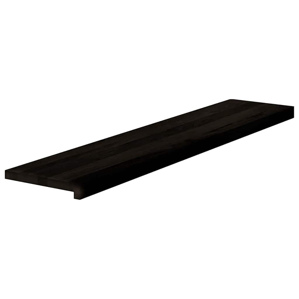 vidaXL Stopnie schodowe 16 szt. brązowoczarne 120x30x2 cm lite drewno dębowe