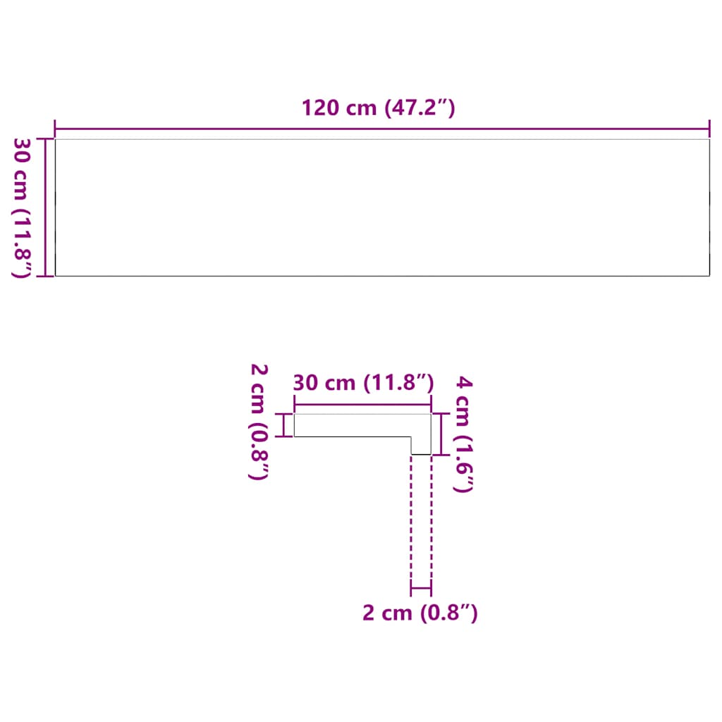 vidaXL Stopnie schodowe 16 szt. brązowoczarne 120x30x2 cm lite drewno dębowe