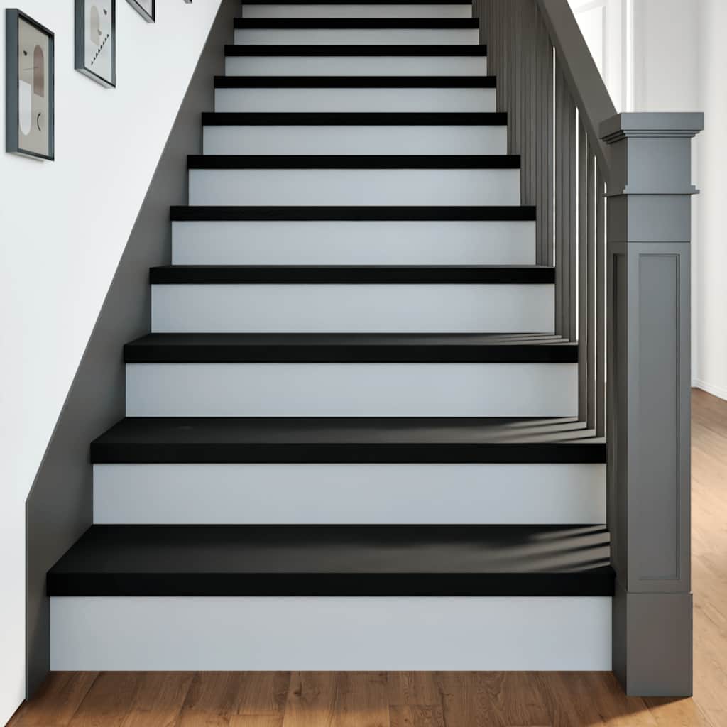 vidaXL Stopnie schodowe, 20 szt. brązowoczarne 100x25x2cm lite drewno dębowe