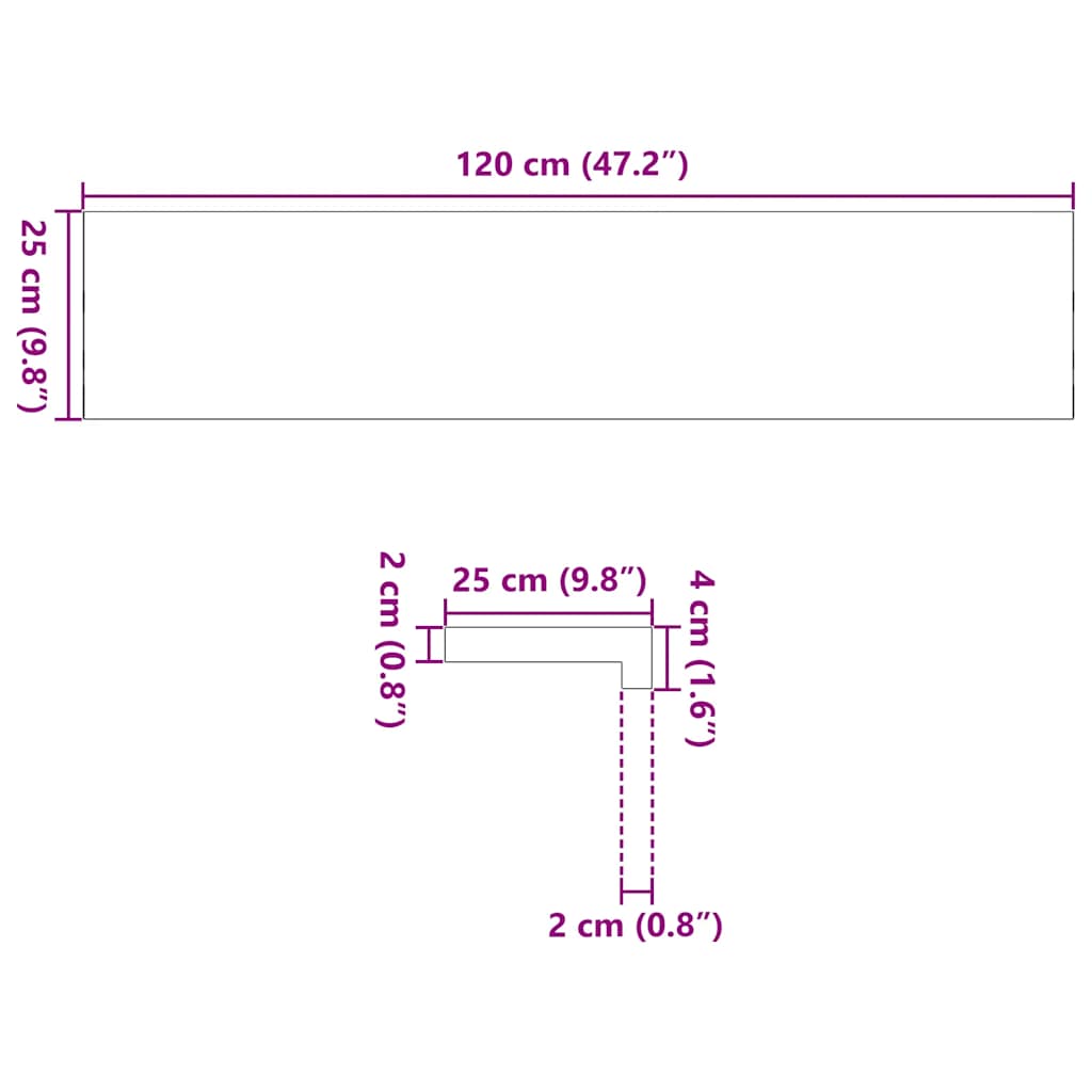vidaXL Stopnie schodowe, 20 szt. brązowoczarne 120x25x2cm lite drewno dębowe