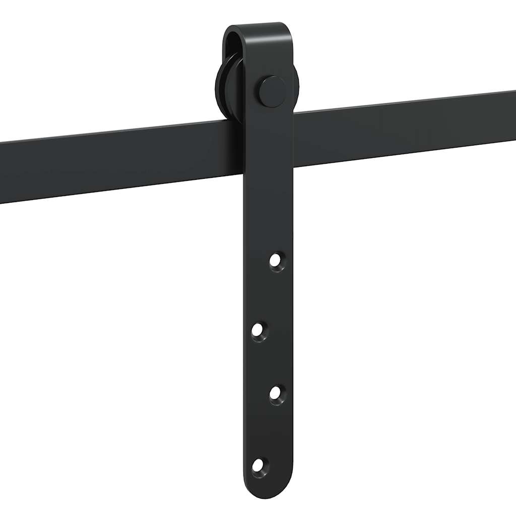 vidaXL System do drzwi przesuwnych do mebli, 91 cm, stal węglowa