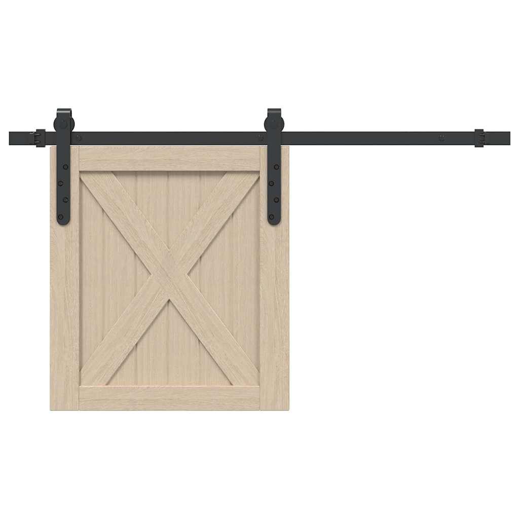 vidaXL System do drzwi przesuwnych do mebli, 91 cm, stal węglowa