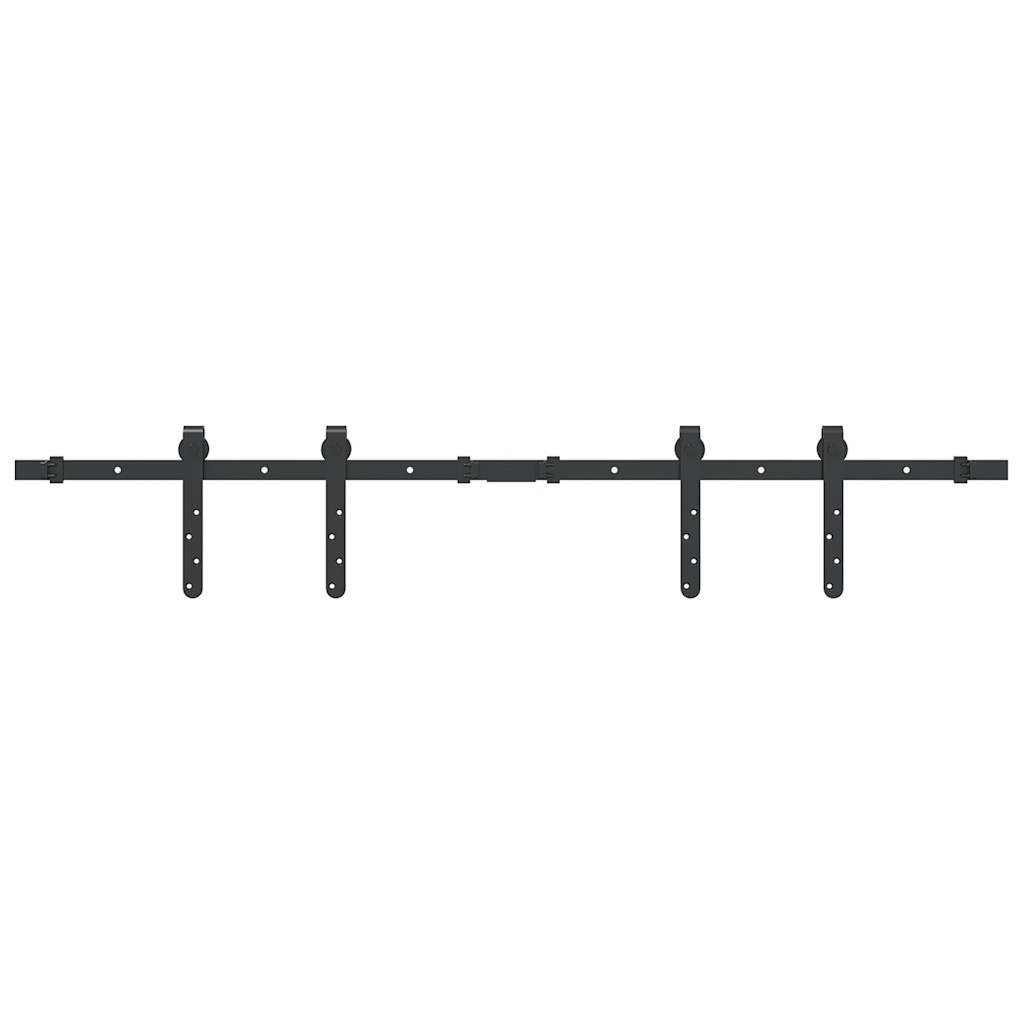 vidaXL System do drzwi przesuwnych do mebli, 122 cm, stal węglowa