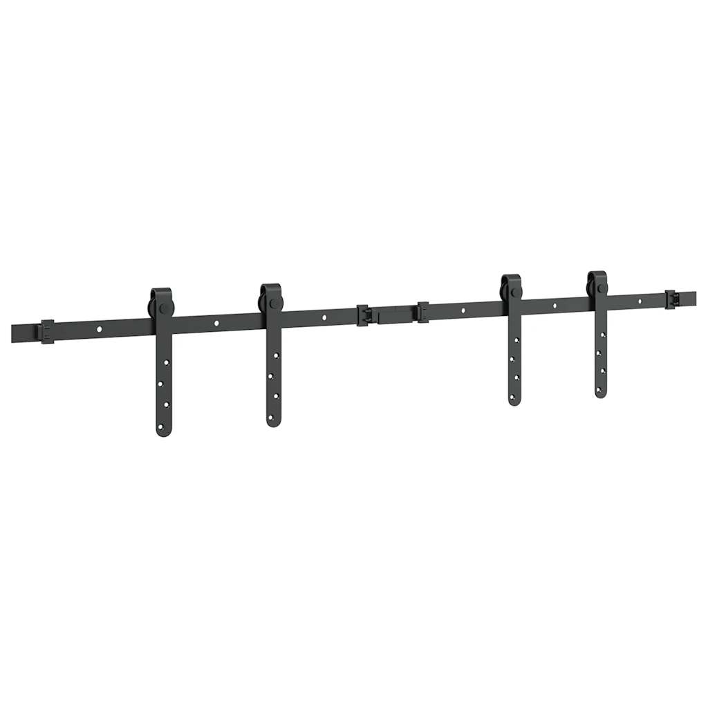 vidaXL System do drzwi przesuwnych do mebli, 122 cm, stal węglowa