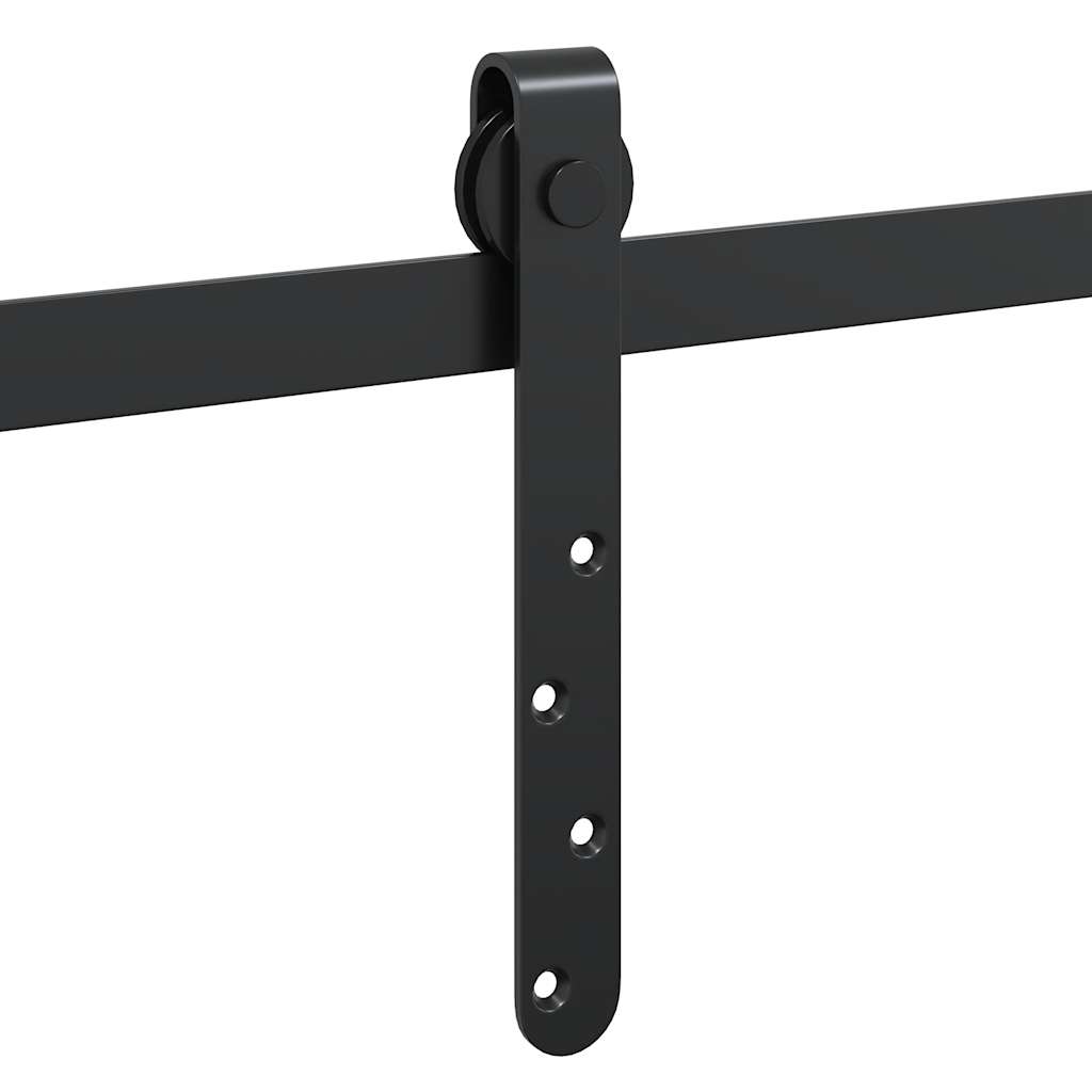 vidaXL System do drzwi przesuwnych do mebli, 122 cm, stal węglowa