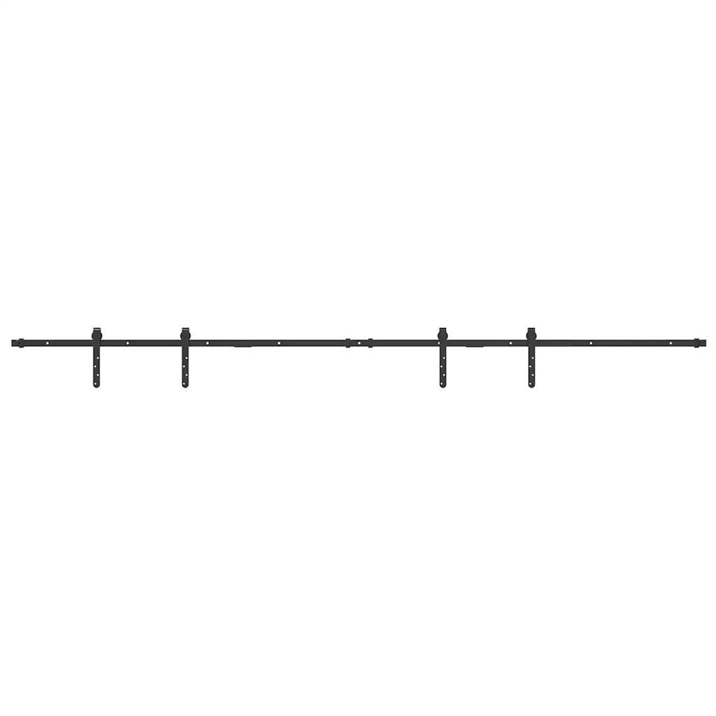 vidaXL System do drzwi przesuwnych do mebli, 244 cm, stal węglowa