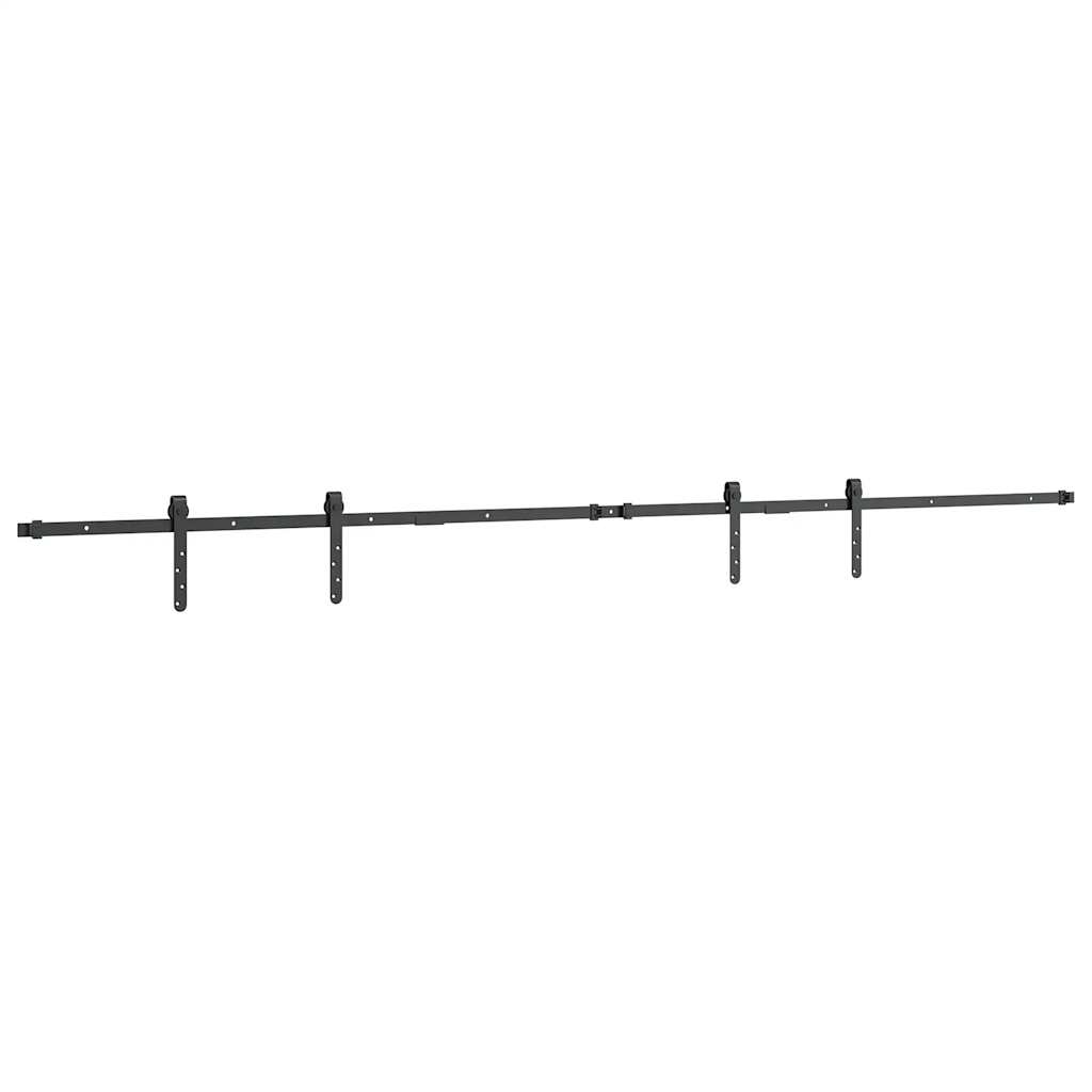 vidaXL System do drzwi przesuwnych do mebli, 244 cm, stal węglowa