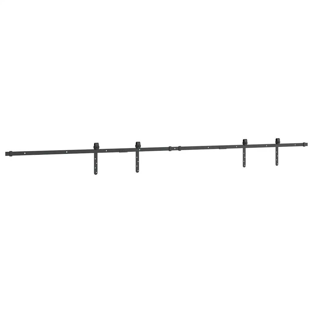 vidaXL System do drzwi przesuwnych do mebli, 244 cm, stal węglowa