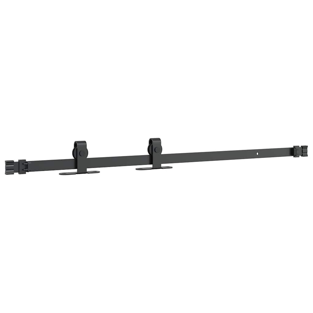 vidaXL System do drzwi przesuwnych do mebli, 91 cm, stal węglowa