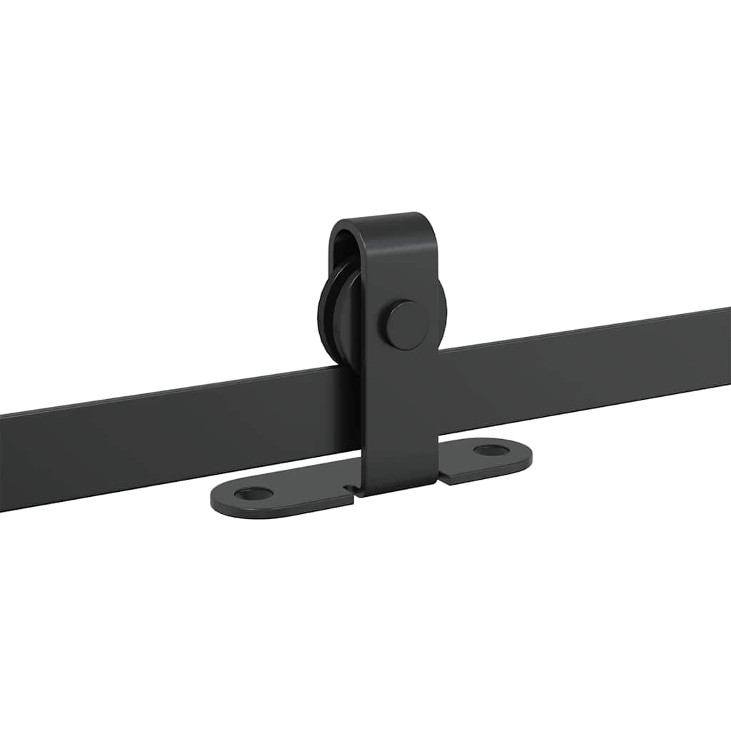 vidaXL System do drzwi przesuwnych do mebli, 91 cm, stal węglowa