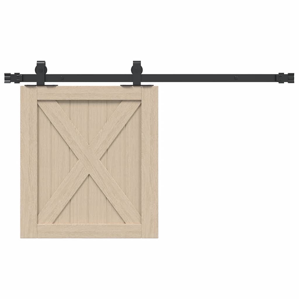 vidaXL System do drzwi przesuwnych do mebli, 91 cm, stal węglowa