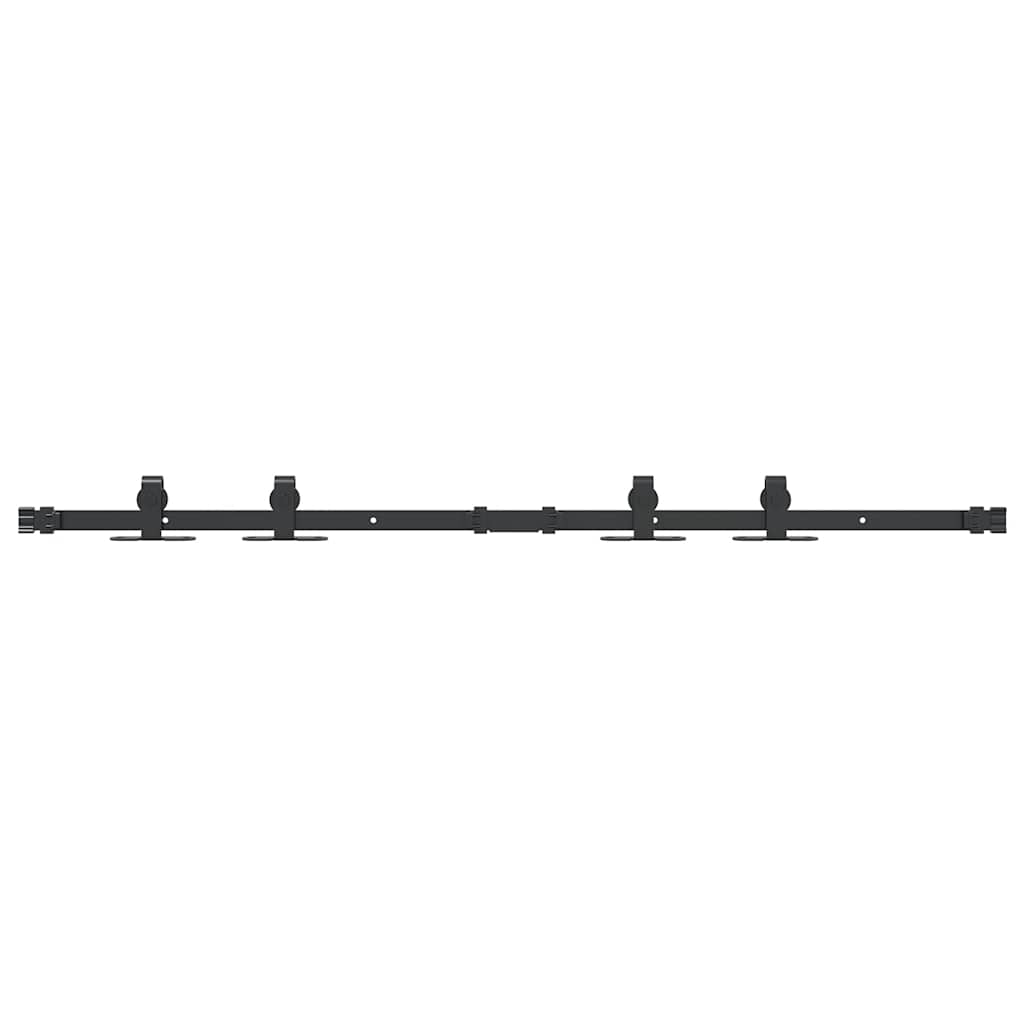 vidaXL System do drzwi przesuwnych do mebli, 122 cm, stal węglowa