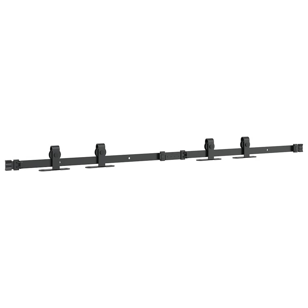 vidaXL System do drzwi przesuwnych do mebli, 122 cm, stal węglowa