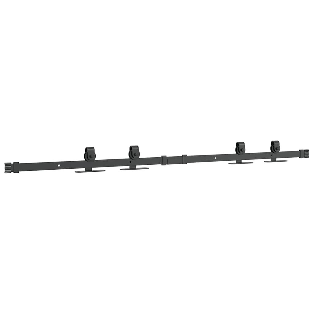 vidaXL System do drzwi przesuwnych do mebli, 122 cm, stal węglowa