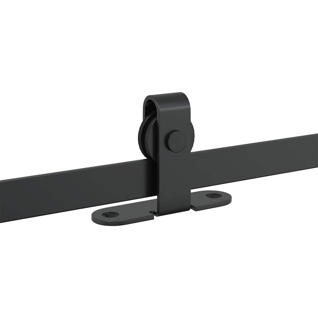 vidaXL System do drzwi przesuwnych do mebli, 122 cm, stal węglowa