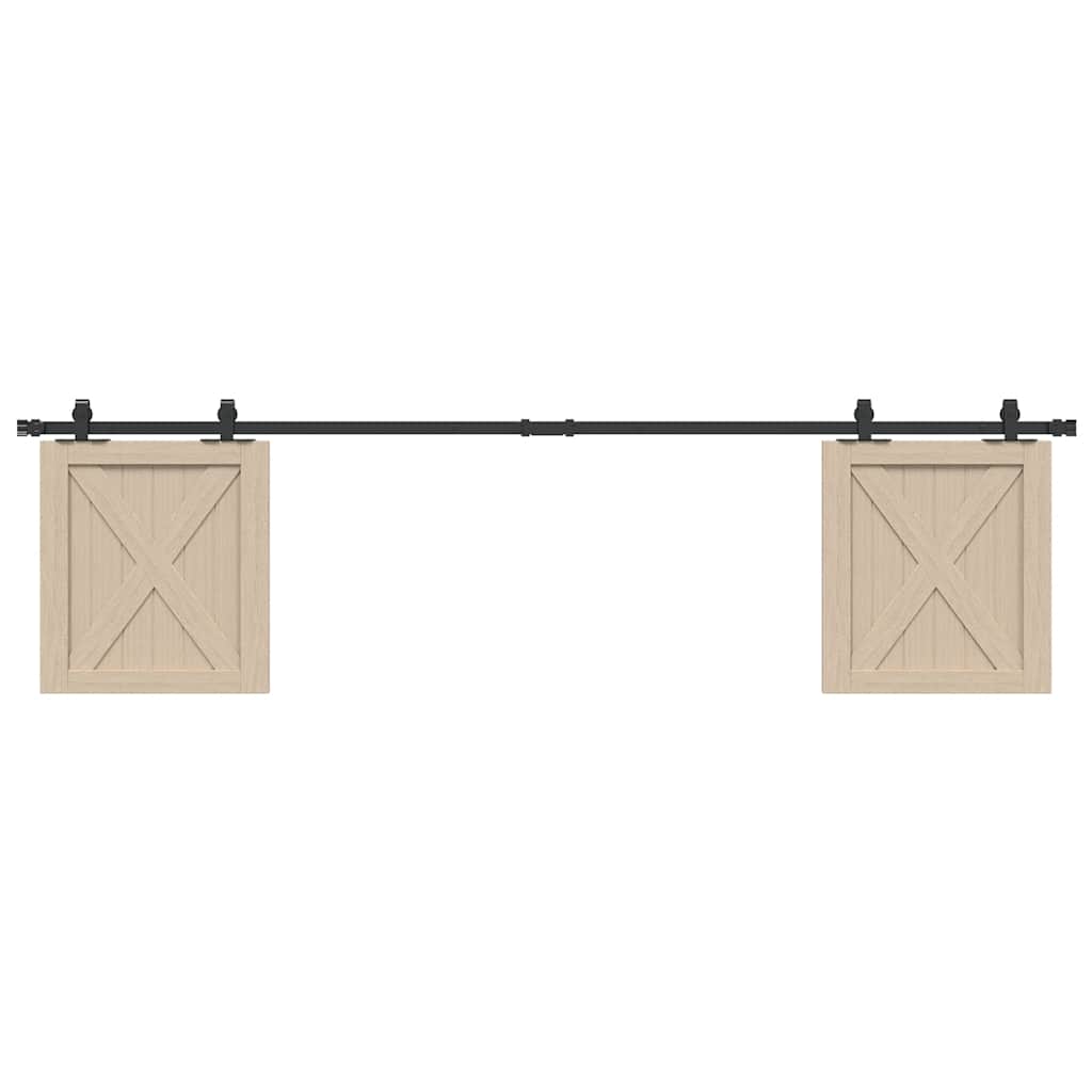 vidaXL System do drzwi przesuwnych do mebli, 200 cm, stal węglowa