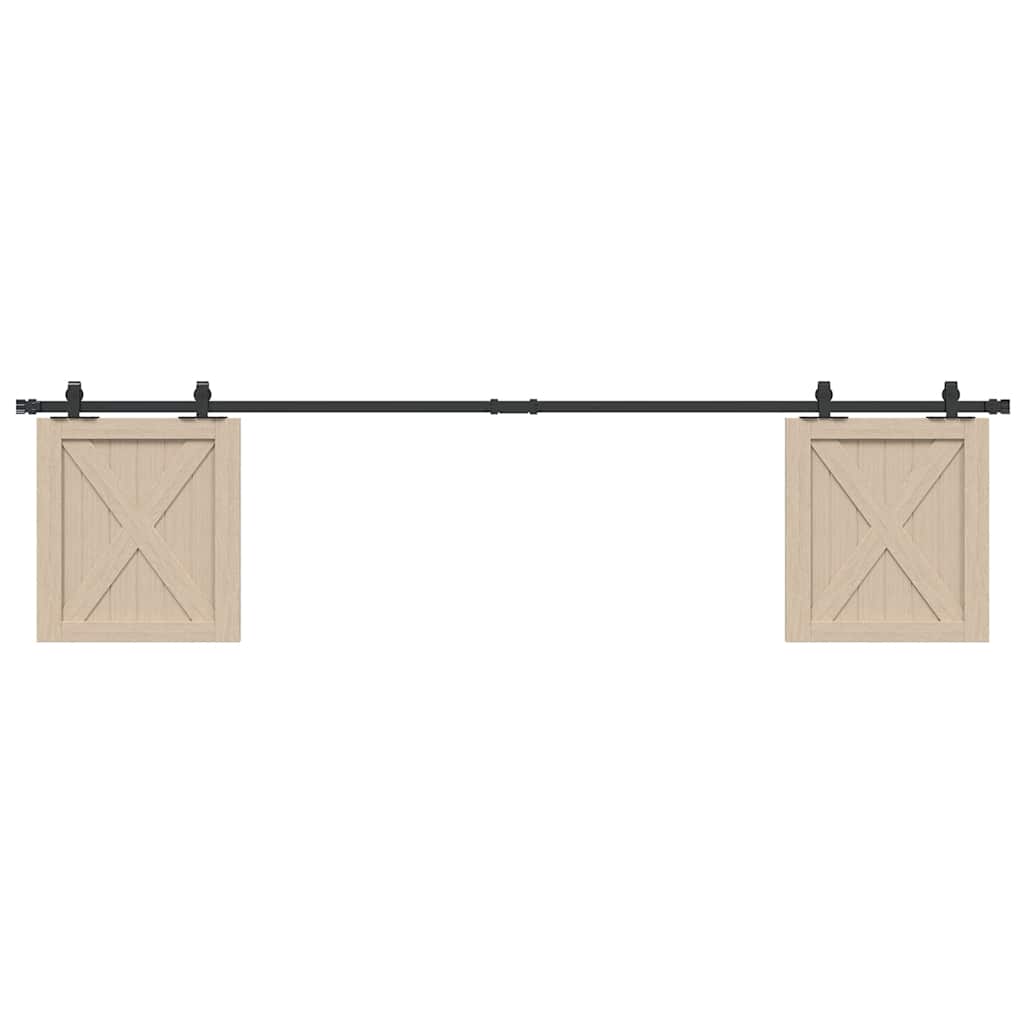 vidaXL System do drzwi przesuwnych do mebli, 213 cm, stal węglowa