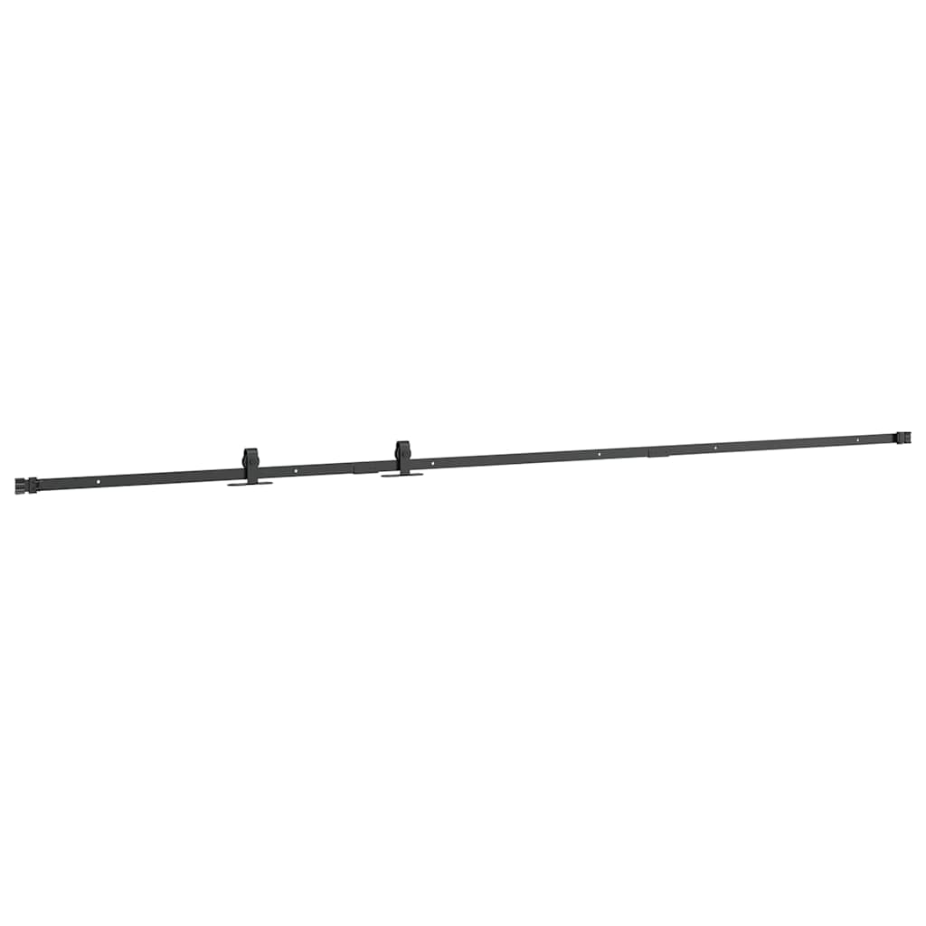 vidaXL System do drzwi przesuwnych do mebli, 244 cm, stal węglowa