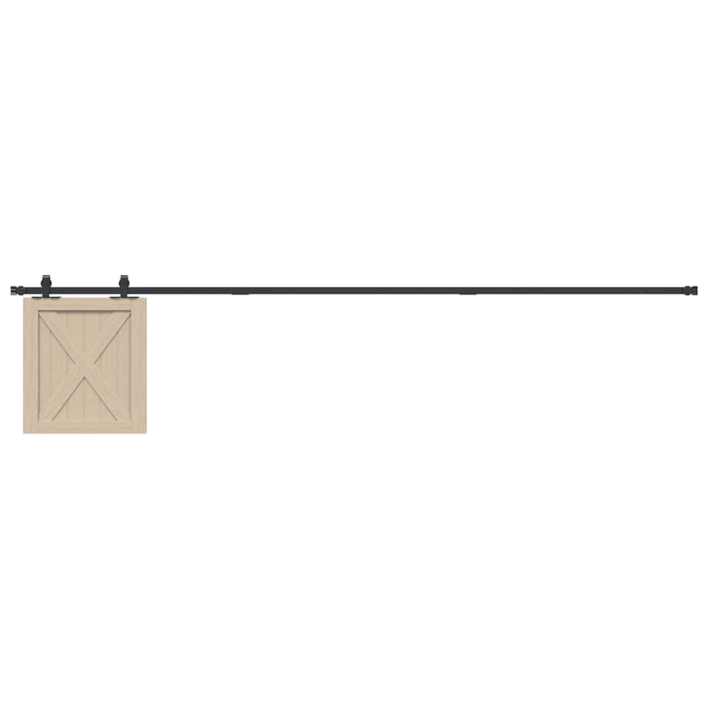 vidaXL System do drzwi przesuwnych do mebli, 244 cm, stal węglowa