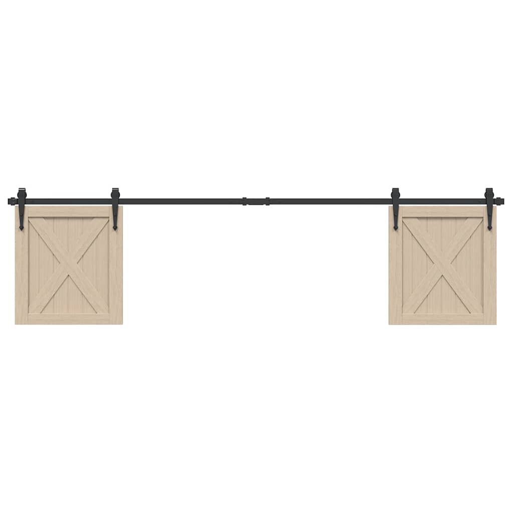 vidaXL System do drzwi przesuwnych do mebli, 200 cm, stal węglowa
