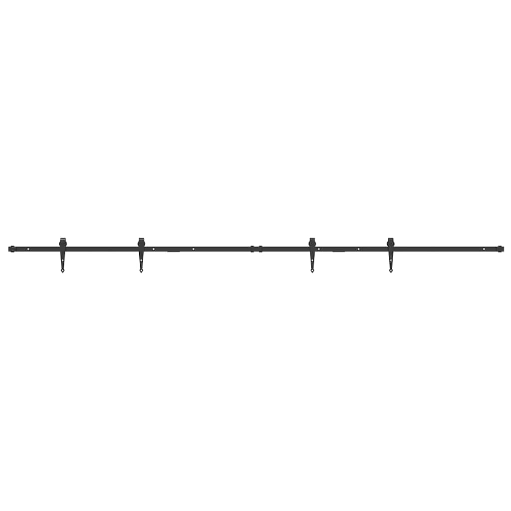 vidaXL System do drzwi przesuwnych do mebli, 244 cm, stal węglowa