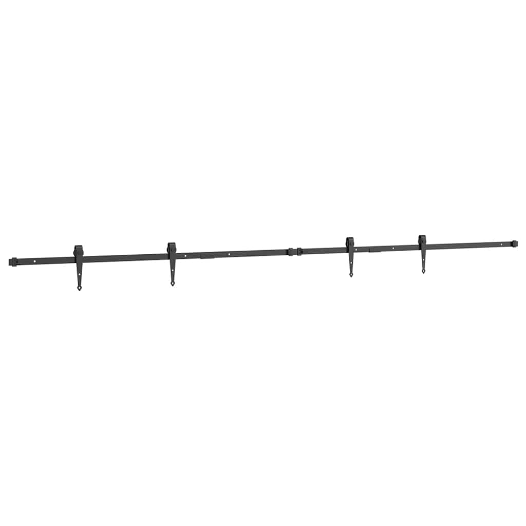 vidaXL System do drzwi przesuwnych do mebli, 244 cm, stal węglowa