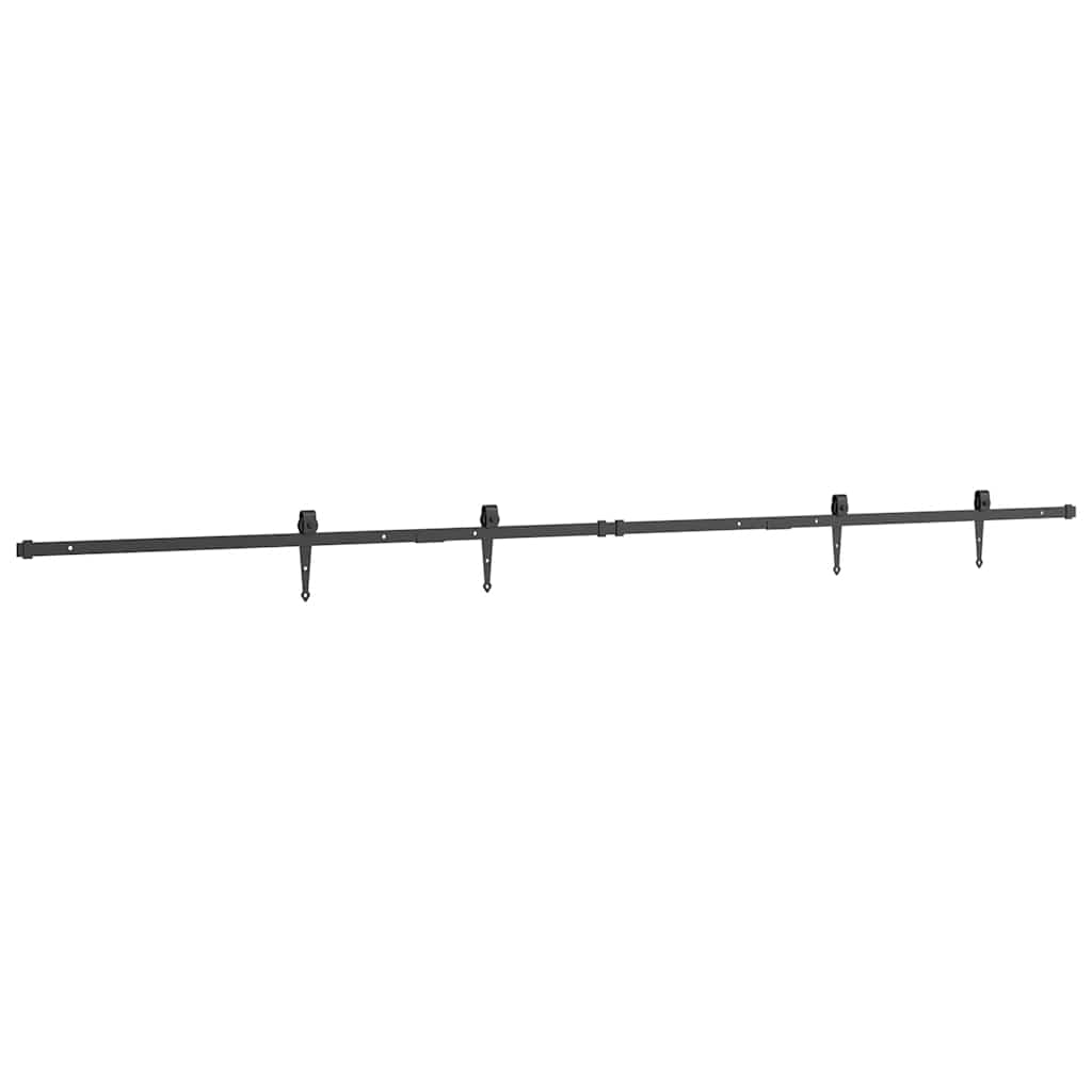 vidaXL System do drzwi przesuwnych do mebli, 244 cm, stal węglowa