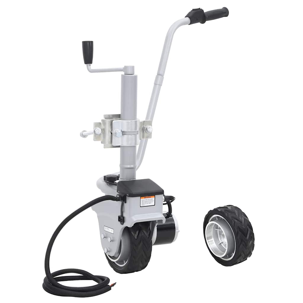 vidaXL Aluminiowe koło podporowe/manewrowe do przyczepy, 12 V, 350 W