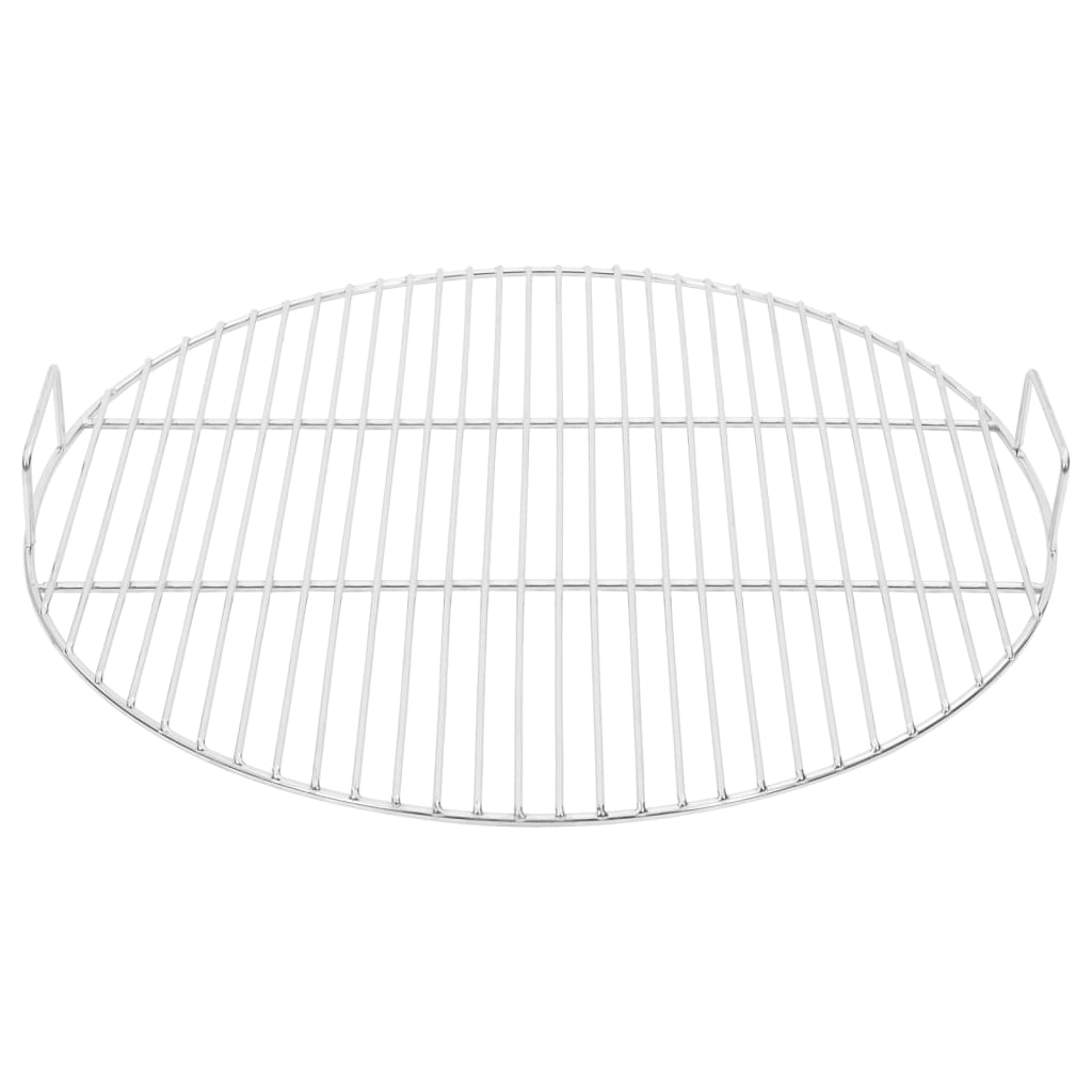 vidaXL Ruszt do grilla, z uchwytami, Ø54 cm, stal nierdzewna 304