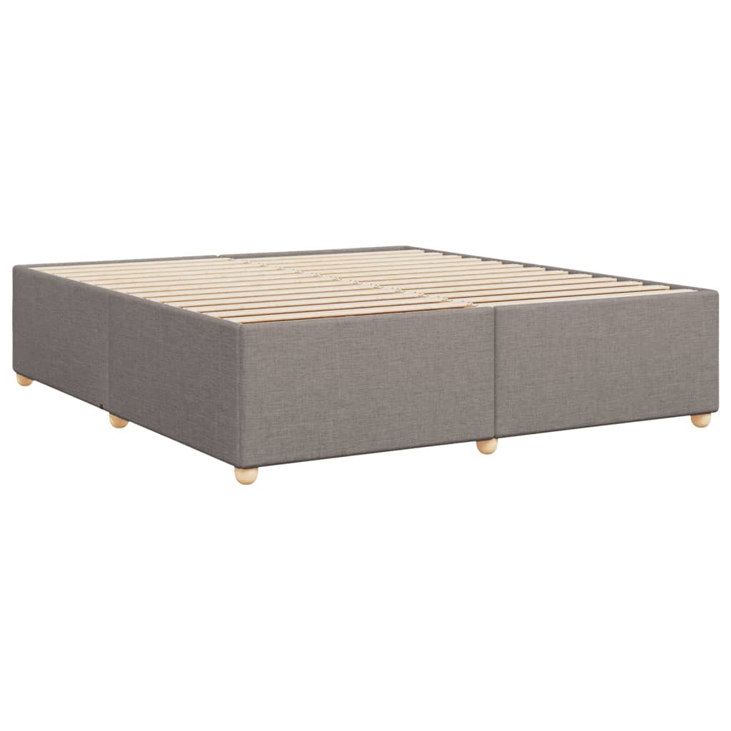 vidaXL Rama łóżka bez materaca, taupe, 180x200 cm, obita tkaniną